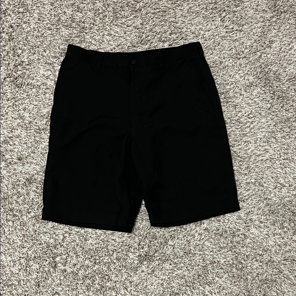 PGA Tour Men's Black Flat Front Shorts
